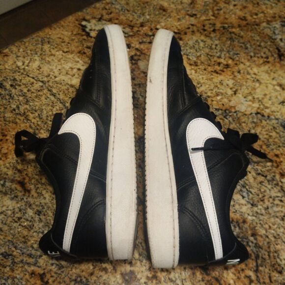 Nike Court Vision Low Black/White Leather Shoes Sneaker Men\'s Size 9 CD5463-001 main image 11